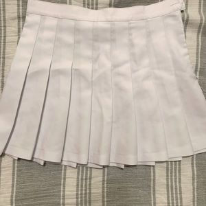 Pleated mini skirt